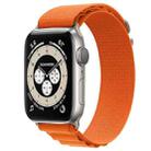 Nylon Loop Watch Band for Apple Watch Series 8&7 41mm / SE 2&6&SE&5&4 40mm / 3&2&1 38mm(Orange) - 1