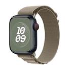 Nylon Loop Watch Band for Apple Watch Series 9&8&7 41mm / SE 3&SE 2&6&SE&5&4 40mm / 3&2&1 38mm(Olive) - 1