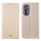 For Motorola Edge 2022 ViLi DMX Series TPU + PU Shockproof Leather Phone Case(Gold) - 1