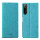 For Sony Xperia 5 IV ViLi DMX Series TPU + PU Shockproof Leather Phone Case(Blue) - 1