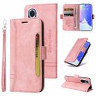 For Huawei nova 9 BETOPNICE Dual-side Buckle Leather Phone Case(Pink) - 1