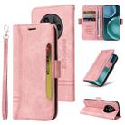 For Honor Magic4 BETOPNICE Dual-side Buckle Leather Phone Case(Pink) - 1