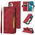 For Motorola Moto G52 / G82 BETOPNICE Dual-side Buckle Leather Phone Case(Red) - 1