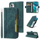 For Motorola Moto G52 / G82 BETOPNICE Dual-side Buckle Leather Phone Case(Green) - 1