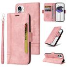 For Nothing Phone 1 BETOPNICE Dual-side Buckle Leather Phone Case(Pink) - 1