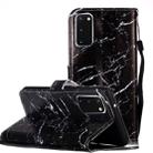 For Galaxy S20 Painted Pattern Horizontal Flip Leather Case with Holder & Card Slots & Wallet(Black Marble) - 1