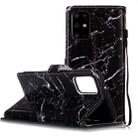 For Galaxy S20+ Painted Pattern Horizontal Flip Leather Case with Holder & Card Slots & Wallet(Black Marble) - 1