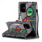 For Galaxy S20+ Painted Pattern Horizontal Flip Leather Case with Holder & Card Slots & Wallet(Green Eyed Owl) - 1