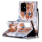 For Galaxy S20+ Painted Pattern Horizontal Flip Leather Case with Holder & Card Slots & Wallet(Tiger) - 1
