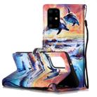 For Galaxy S20+ Painted Pattern Horizontal Flip Leather Case with Holder & Card Slots & Wallet(Dolphin) - 1