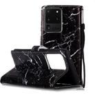 For Galaxy S20 Ultra Painted Pattern Horizontal Flip Leather Case with Holder & Card Slots & Wallet(Black Marble) - 1