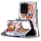 For Galaxy S20 Ultra Painted Pattern Horizontal Flip Leather Case with Holder & Card Slots & Wallet(Tiger) - 1