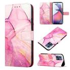 For Motorola Moto S30 Pro 5G PT003 Marble Pattern Flip Leather Phone Case(Pink Purple) - 1