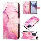 For Motorola Moto X30 Pro 5G PT003 Marble Pattern Flip Leather Phone Case(Pink Purple) - 1