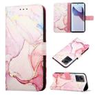 For Motorola Moto X30 Pro 5G PT003 Marble Pattern Flip Leather Phone Case(Rose Gold) - 1