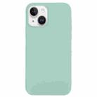 For iPhone 14 Solid Silicone Phone Case(Emerald Green) - 1