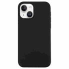 For iPhone 14 Solid Silicone Phone Case(Black) - 1