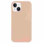 For iPhone 14 Solid Silicone Phone Case(Sand Pink) - 1