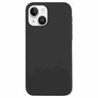 For iPhone 14 Plus Solid Silicone Phone Case(Ash) - 1
