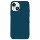 For iPhone 14 Plus Solid Silicone Phone Case(Xingyu Blue) - 1