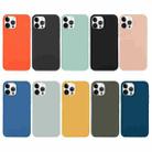 For iPhone 14 Pro Solid Silicone Phone Case(Black) - 2