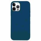 For iPhone 14 Pro Max Solid Silicone Phone Case(Xingyu Blue) - 1