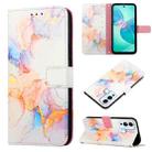 For Infinix Hot 12 Play / 12 Play NFC PT003 Marble Pattern Flip Leather Phone Case(Marble White) - 1