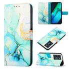 For Infinix Note 12 G96 PT003 Marble Pattern Flip Leather Phone Case(Green) - 1