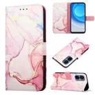 For Tecno Camon 19 Neo PT003 Marble Pattern Flip Leather Phone Case(Rose Gold) - 1