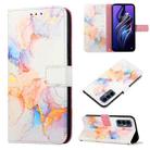 For Tecno Pova 3 LE7 PT003 Marble Pattern Flip Leather Phone Case(Marble White) - 1