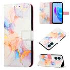 For Tecno Spark 9 Pro / Spark 9T PT003 Marble Pattern Flip Leather Phone Case(Marble White) - 1