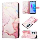 For Tecno Spark 9 Pro / Spark 9T PT003 Marble Pattern Flip Leather Phone Case(Rose Gold) - 1