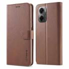 For Xiaomi Redmi 10 5G LC.IMEEKE Calf Texture Leather Phone Case(Coffee) - 1