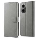 For Xiaomi Redmi 10 5G LC.IMEEKE Calf Texture Leather Phone Case(Grey) - 1