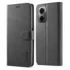 For Xiaomi Redmi 10 5G LC.IMEEKE Calf Texture Leather Phone Case(Black) - 1