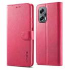 For Xiaomi Redmi 10 Prime＋5G LC.IMEEKE Calf Texture Leather Phone Case(Red) - 1