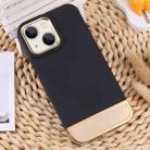 For iPhone 14 Plus TPU + Electroplated PC Phone Case(Black) - 1