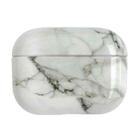 For AirPods Pro 2 Marble Pattern Wireless Earphone Protective Case(White Grey) - 1