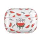 For AirPods Pro 2 Bronzing Fruit Pattern PC Earphone Hard Protective Case(Watermelon) - 1