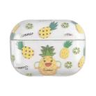 For AirPods Pro 2 Bronzing Fruit Pattern PC Earphone Hard Protective Case(Pineapple) - 1