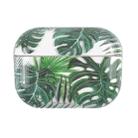 For AirPods Pro 2 Bronzing Fruit Pattern PC Earphone Hard Protective Case(Banana Leaves) - 1