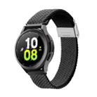 For Samsung Watch DUX DUCIS 20mm Braided Nylon Elastic Watch Band(Black) - 1