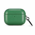 For Apple AirPods Pro PU Leather Wireless Bluetooth Earphone Protective Case(Green) - 1