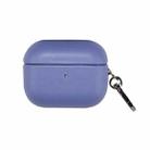 For Apple AirPods Pro 2 PU Leather Wireless Bluetooth Earphone Protective Case(Wisteria) - 1