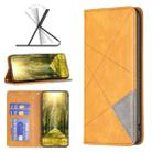 For vivo Y35/Y22 Prismatic Invisible Magnetic Leather Phone Case(Yellow) - 1
