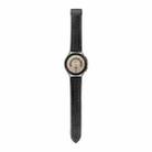 For Samsung Galaxy Watch5 40mm / 44mm Litchi Genuine Leather Watch Band Black Buckle(Black) - 1