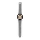 For Samsung Galaxy Watch5 40mm / 44mm Litchi Genuine Leather Watch Band Silver Buckle(Grey) - 1