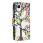 For Samsung Galaxy A23e 5G Colored Drawing Pattern Zipper Phone Leather Case(Tree) - 3