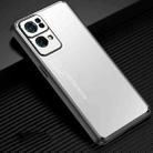 For OPPO Reno7 Pro Frosted Metal Phone Case(Silver) - 1