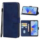 For OPPO A17 Leather Phone Case(Blue) - 1